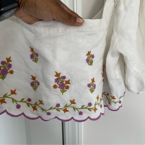 MAJORELLE Wesley Crop Top in Ivory Daydream - Picture 6 of 12